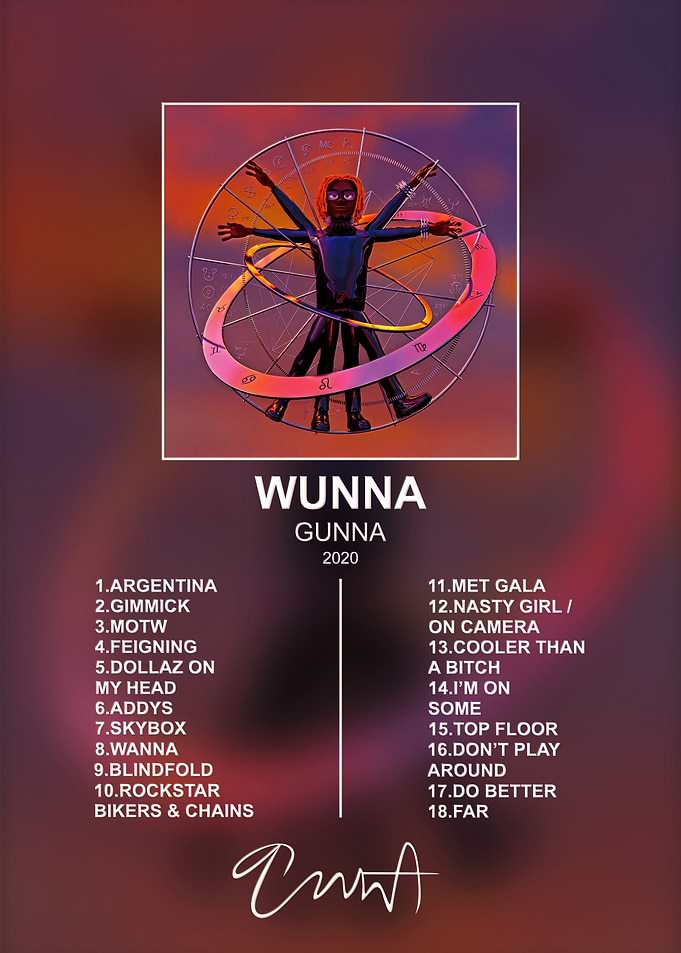 Gunna Wunna Album Tracklist Poster