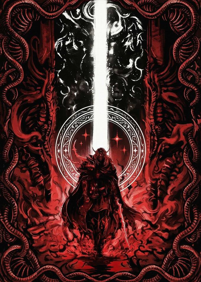 Dark Fantasy Warrior Traveler Gate
