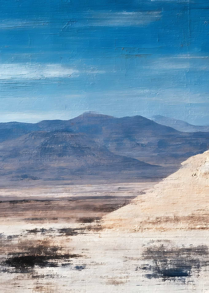 Oil Painting of Desert Landscape