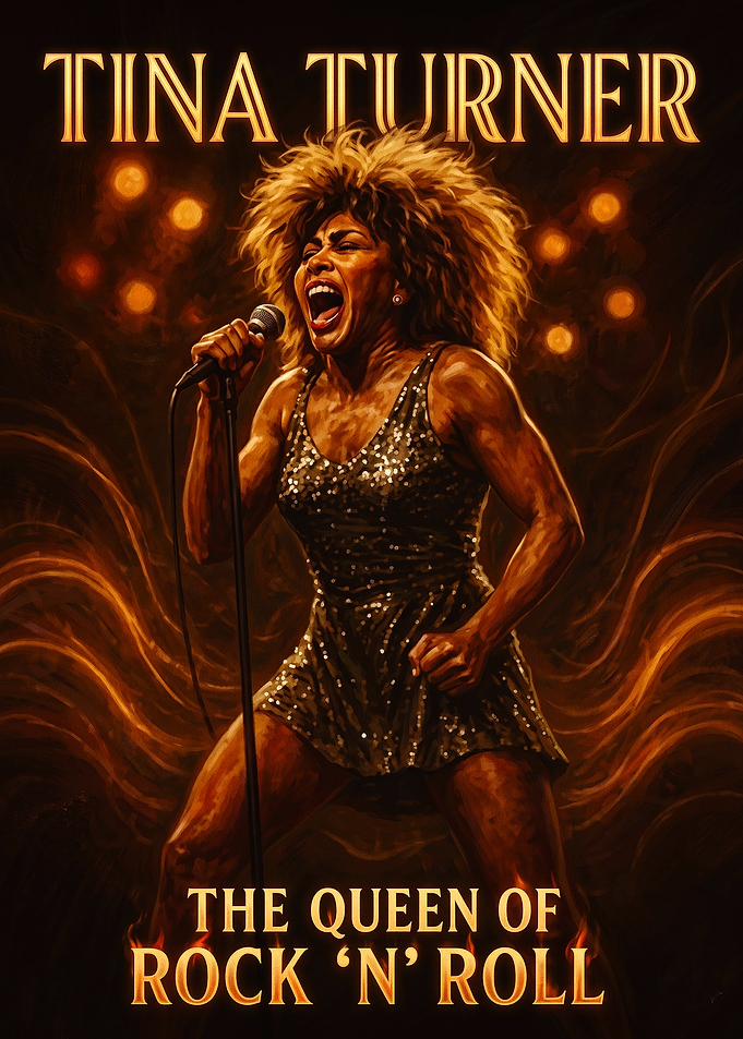Tina Turner Queen of Rock Poster