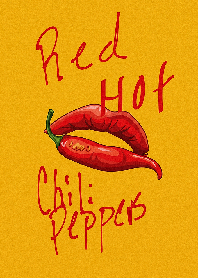 Red Hot Chili Peppers Illustration Art
