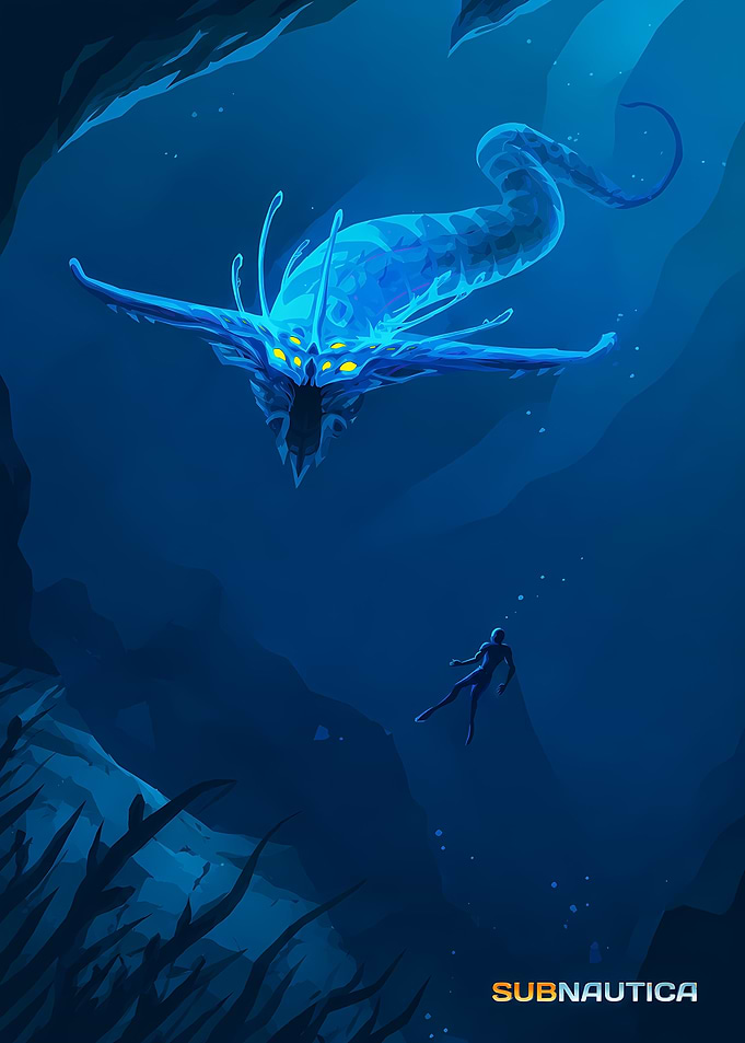 Subnautica Reaper Leviathan Encounter
