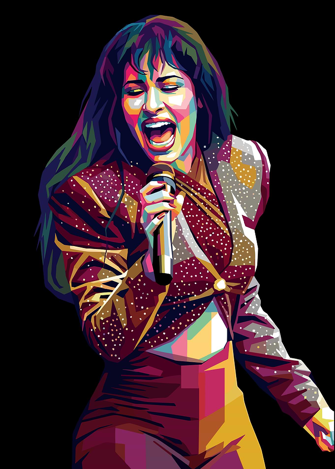 Selena Quintanilla Pop Art Portrait