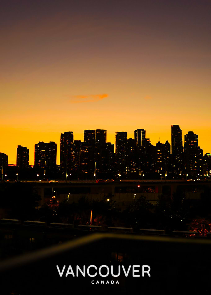 Vancouver Skyline at Sunset