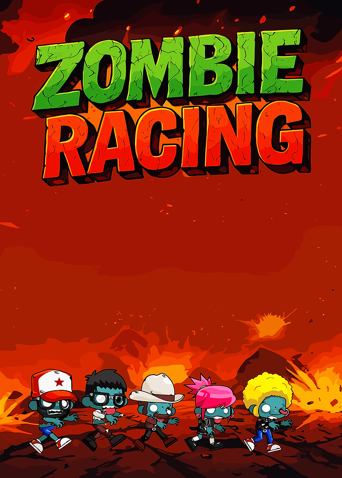 Zombie Racing Game Poster