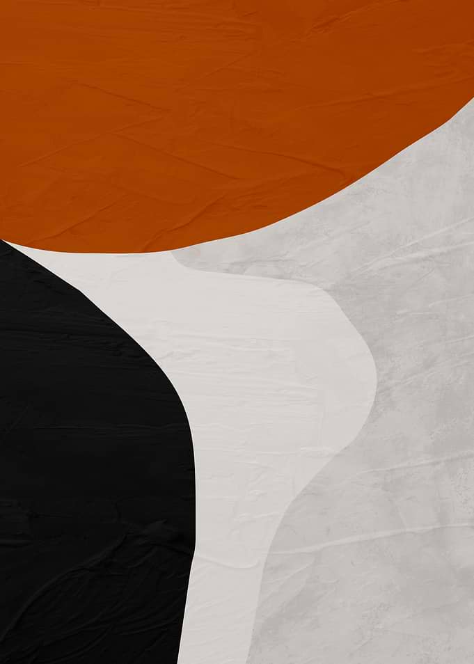 Minimalist Abstract Shapes in Earth Tones