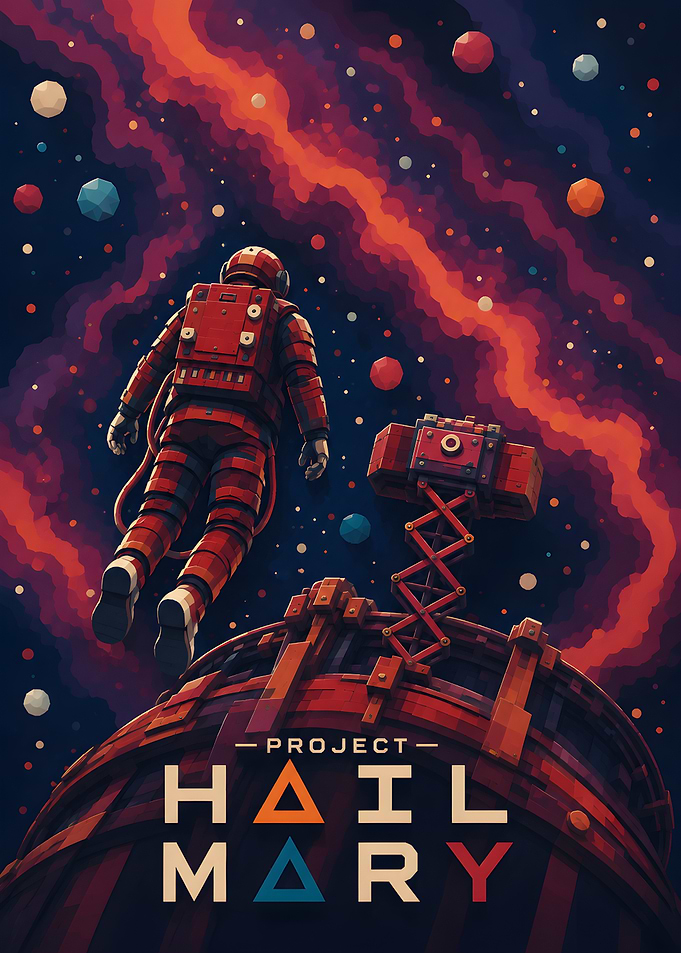 Project Hail Mary Space Poster
