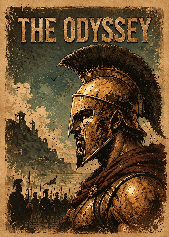 The Odyssey Spartan Warrior Poster