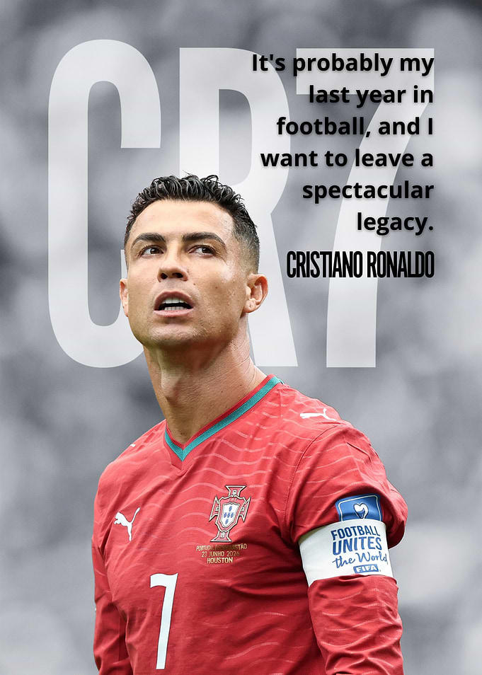 Cristiano Ronaldo Inspirational Football Poster