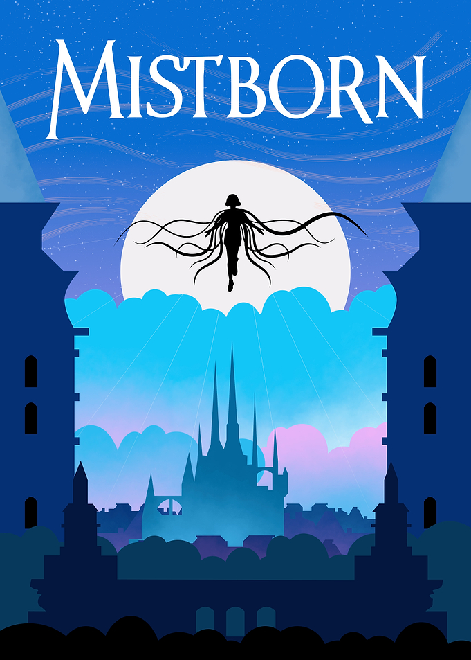 Mistborn Fantasy Book Cover Art