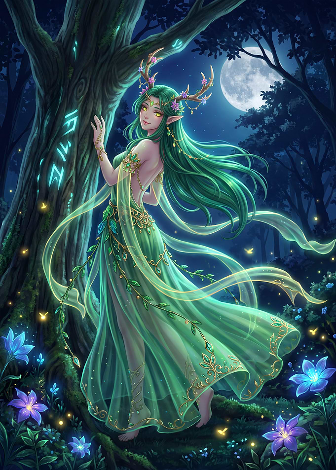 Enchanted Forest Elf Goddess