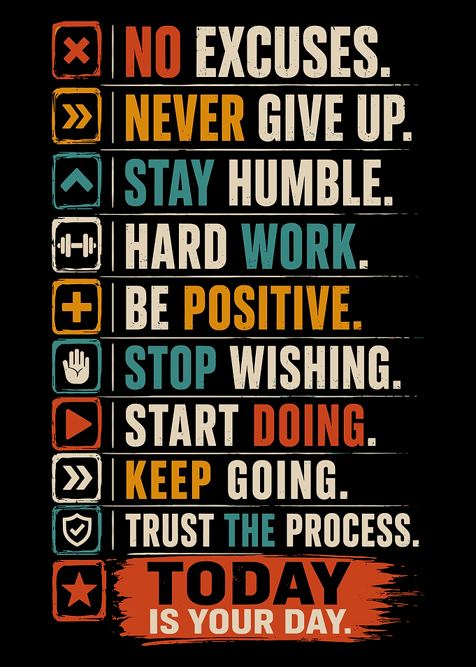 Inspirational Motivational Quotes Poster