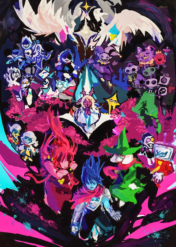 Deltarune Character Ensemble Illustration
