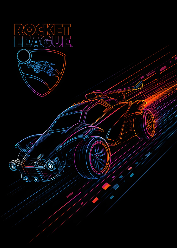 Neon Rocket League Octane Car