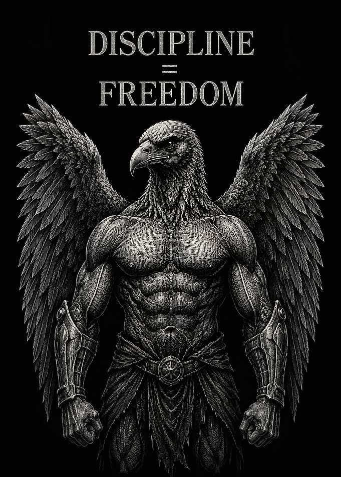 Discipline Equals Freedom Eagle Warrior