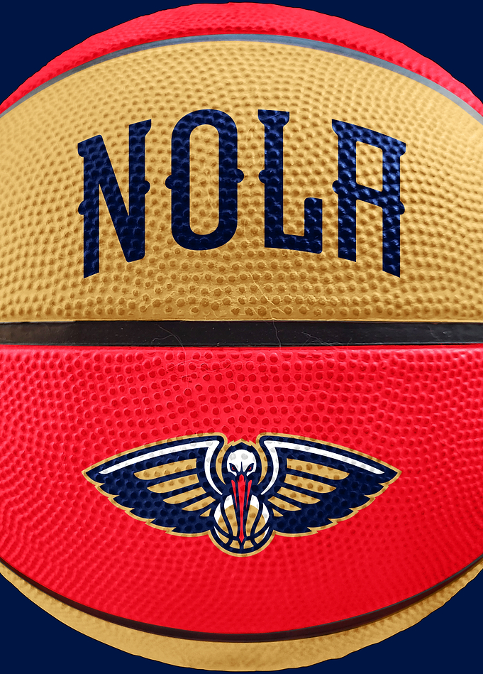 New Orleans Pelicans Basketball Emblem