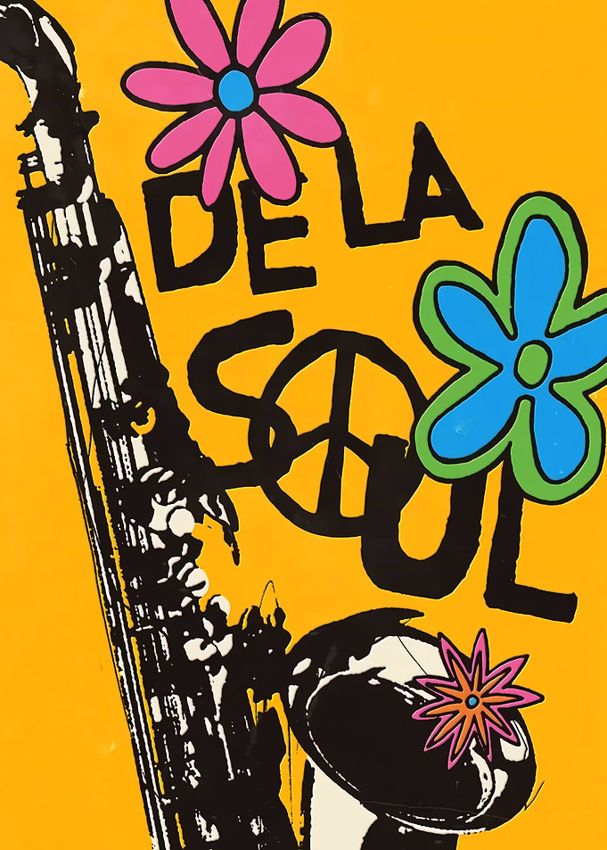 De La Soul Saxophone Pop Art