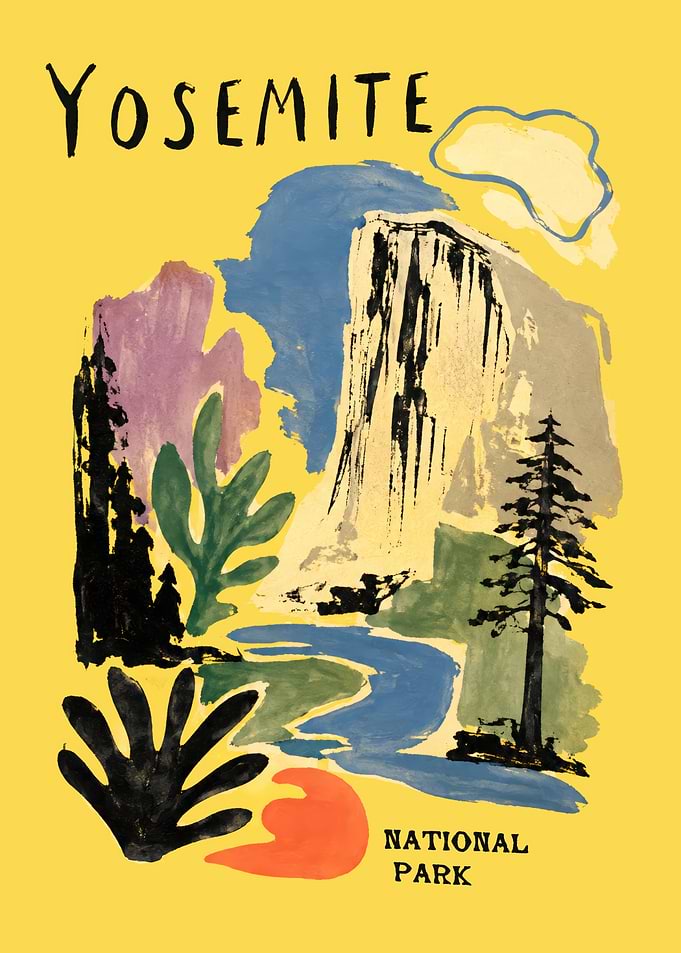 Yosemite National Park Vintage Poster