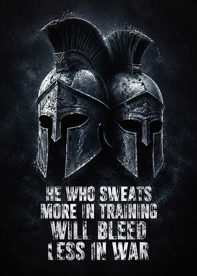 Spartan Warrior Training Motivational Poster