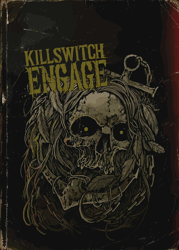 Killswitch Engage Skull Graphic Poster