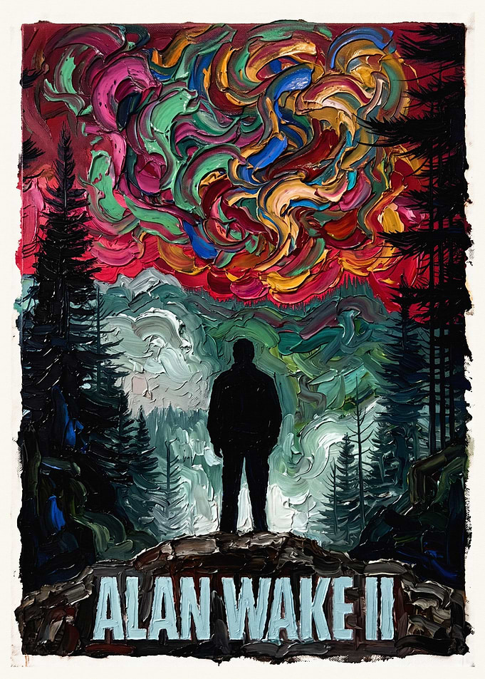 Alan Wake II Oil Painting Poster