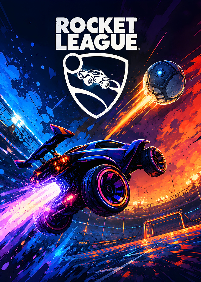 Rocket League Game Poster