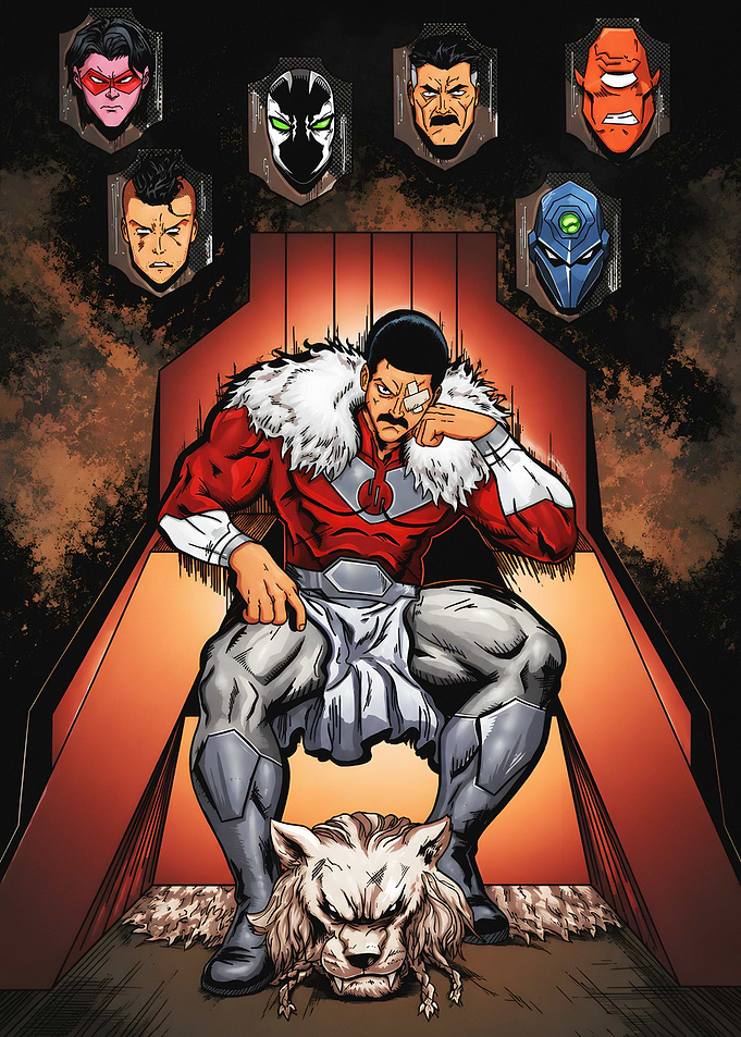Thragg Sitting on Throne Fan Art