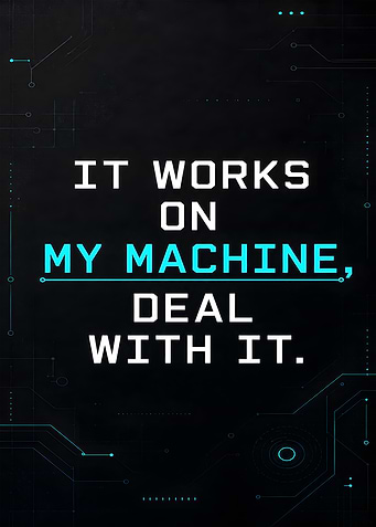 It Works On My Machine Deal With It