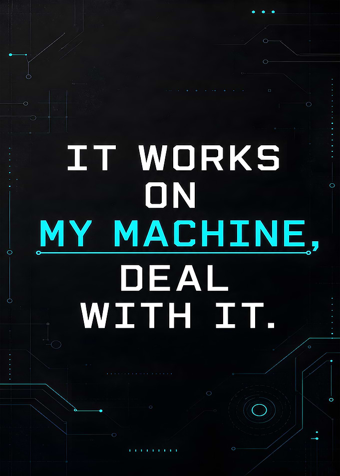 It Works On My Machine Deal With It