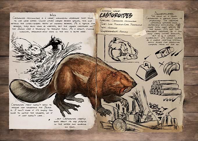 ARK Survival Evolved Castoroides Dossier