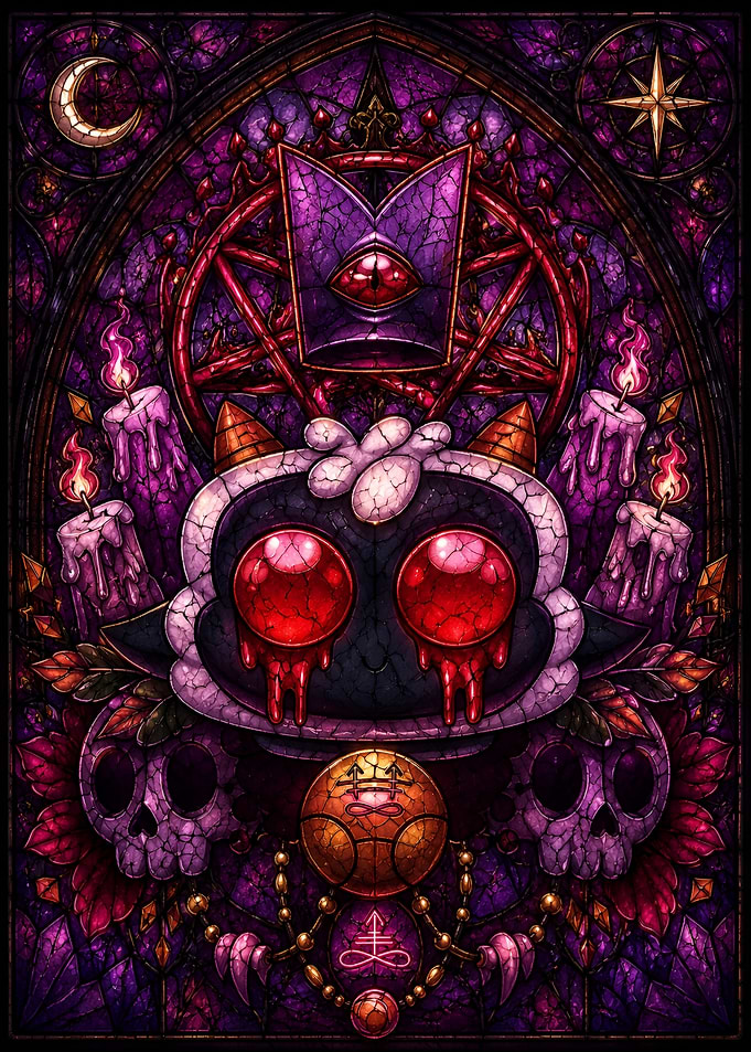 Cult of the Lamb Stained Glass