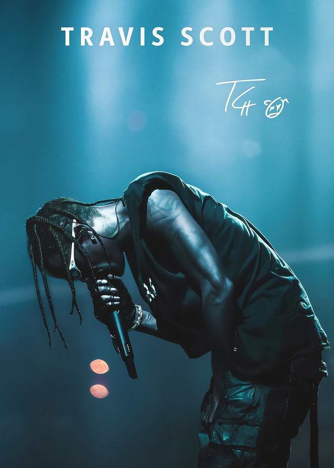 Travis Scott Concert Performance Poster
