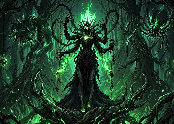 Dark Goddess of the Emerald Forest
