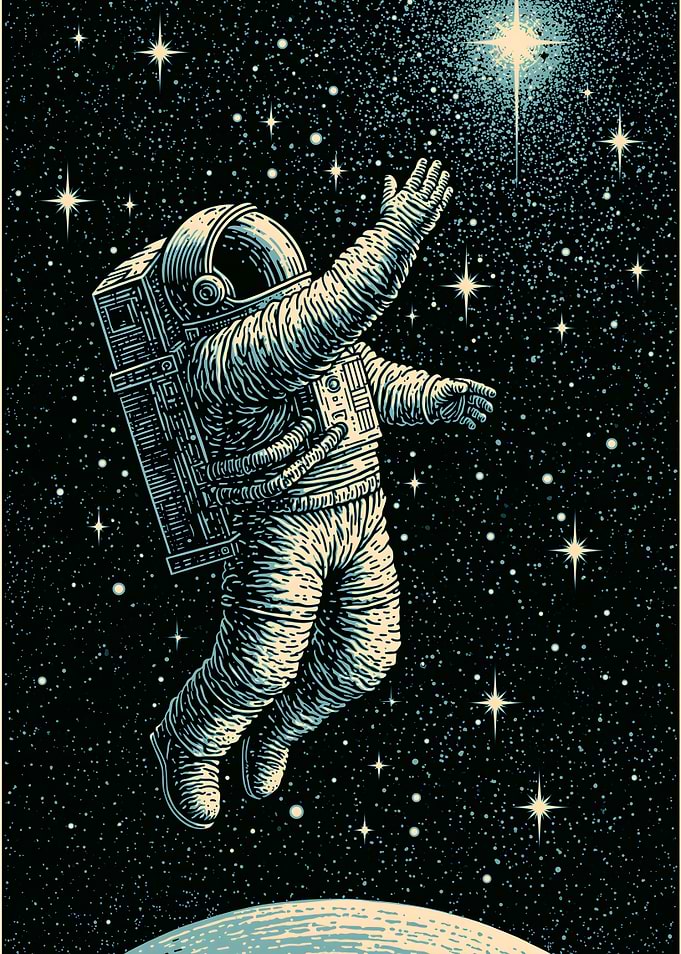 Astronaut Reaching for a Star