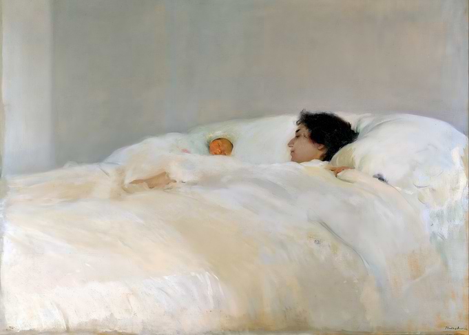 Joaquin Sorolla - Mother and Child Resting