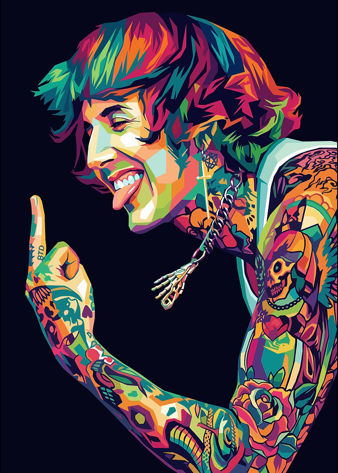 Oli Sykes Pop Art Portrait