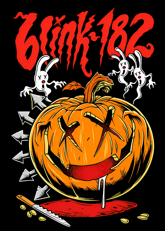Blink-182 Halloween Pumpkin Graphic