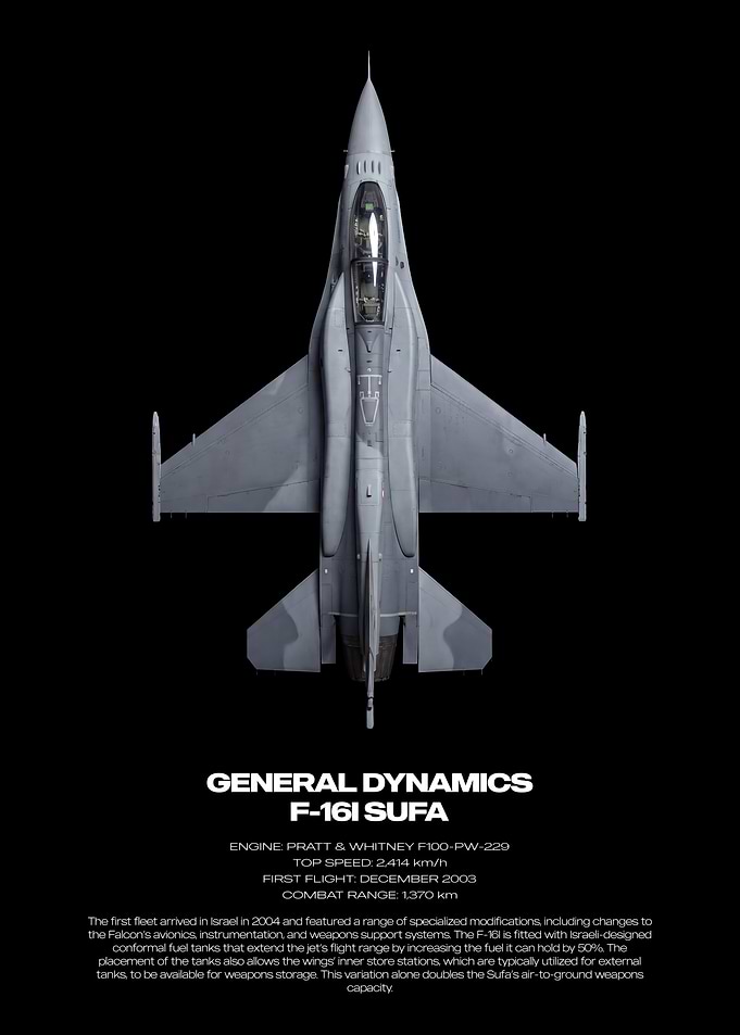 General Dynamics F-16I Sufa Poster