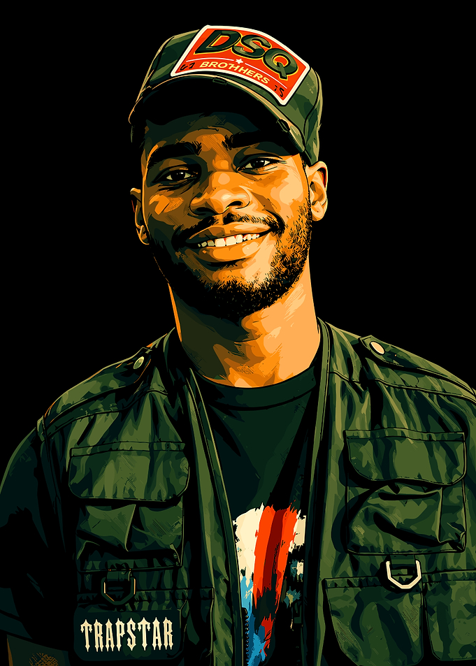 Portrait of a Man in Streetwear