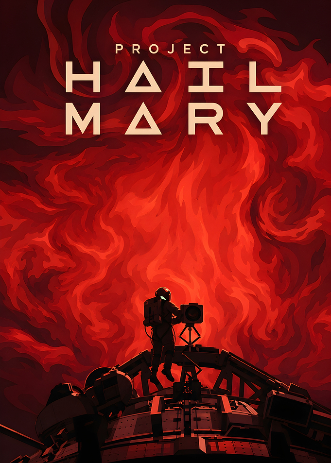 Project Hail Mary Space Poster