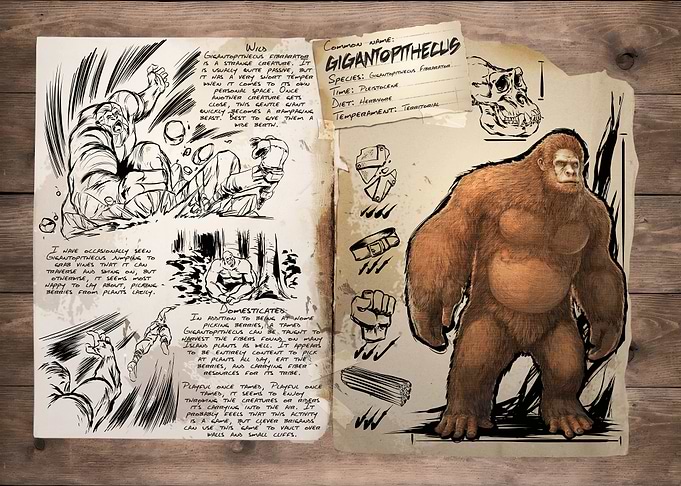 ARK Survival Evolved Gigantopithecus Dossier