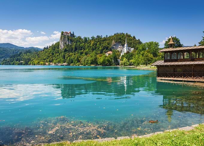Scenic View of Lake Bled Slovenia