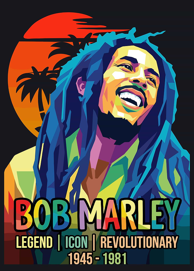 Bob Marley Pop Art Portrait