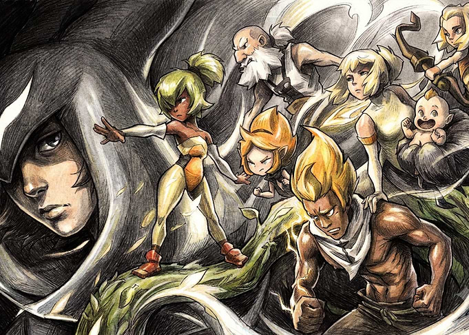 Wakfu Series Character Ensemble Illustration