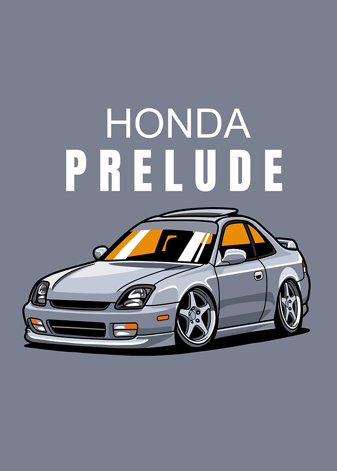 Prelude Digital Car Illustration