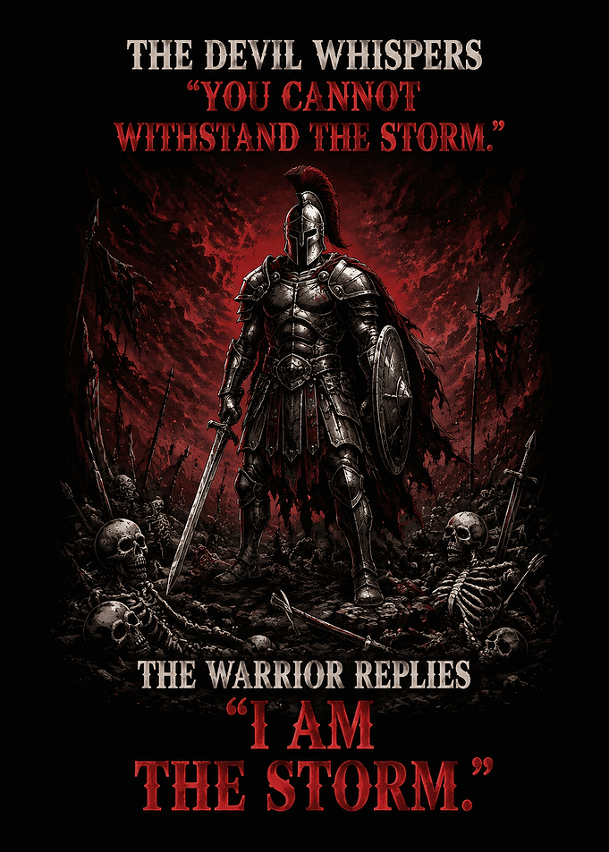 I Am The Storm Spartan Warrior