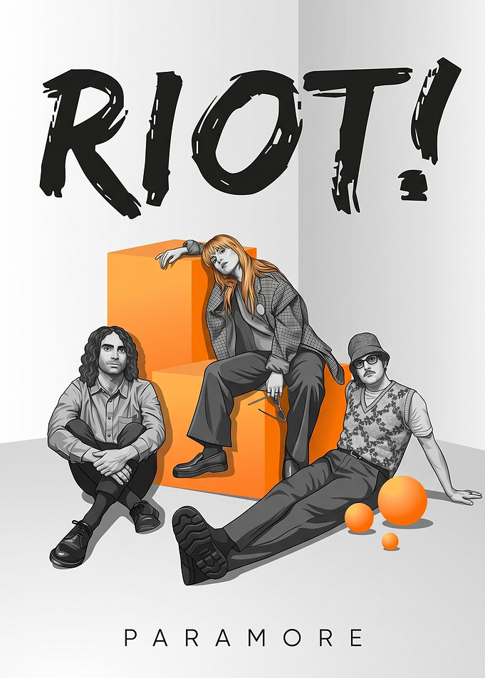 Paramore RIOT! Portrait Poster Art