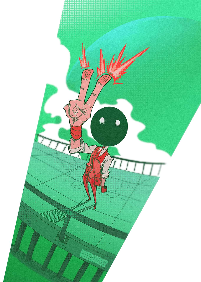 V pose