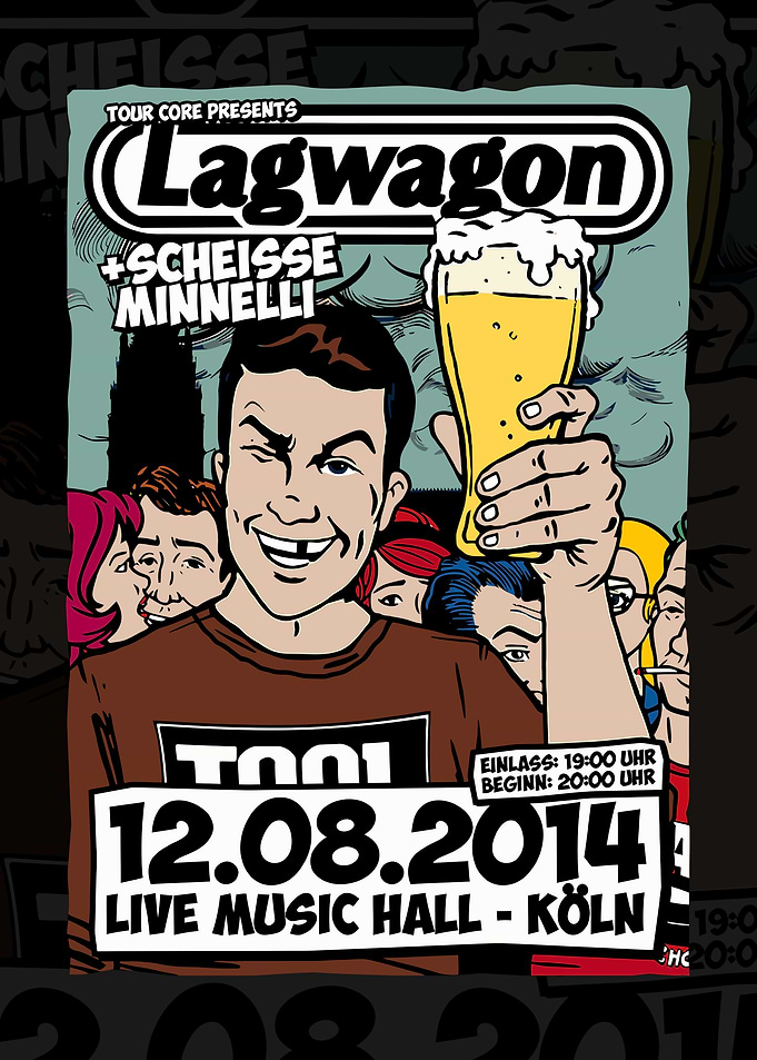 Lagwagon Concert Poster Cologne 2014