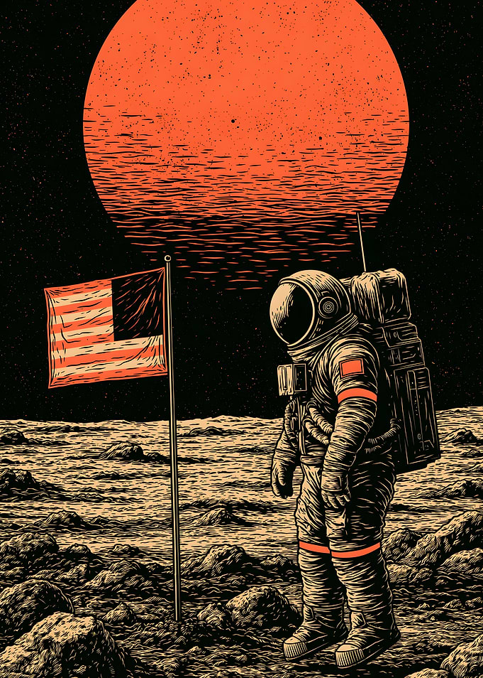 Astronaut on the Moon